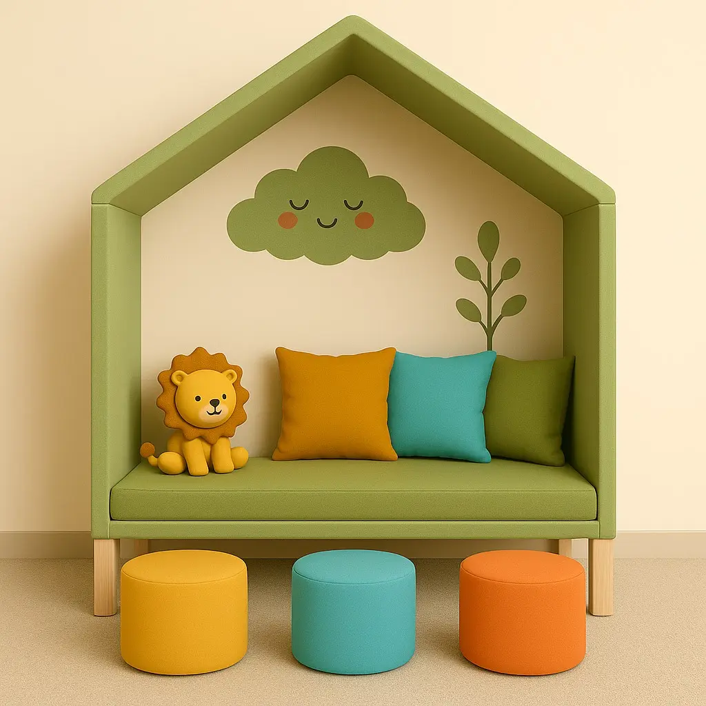 Cabane de Bibliothèque 2 - Poufs