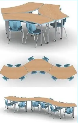 Table à deux Modulable / Bibliothèque